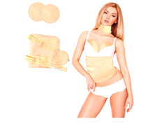 4 Pcs Castor Oil Pack Wrap Organic Cotton for Liver Detox, Stomach, Belly, Neck