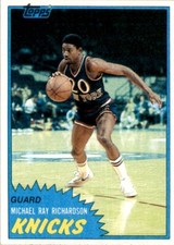 1981-82 Topps Basketball Micheal Ray Richardson (B) New York Knicks #27