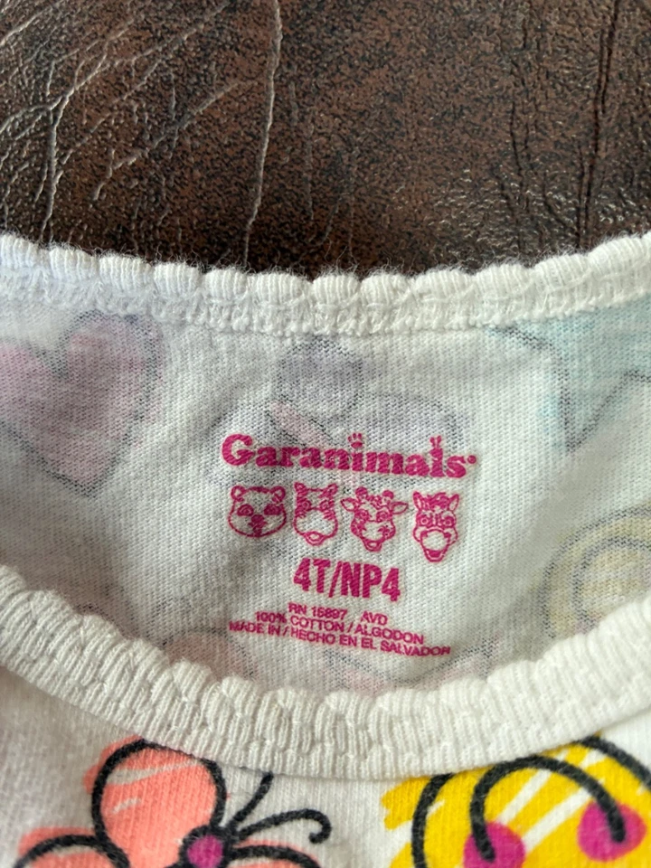 Девочка размер 4-5 лот из 3 футболки CIRCO CHEROKEE GARANIMAL розовый смайлики - Изображение 3 из 4