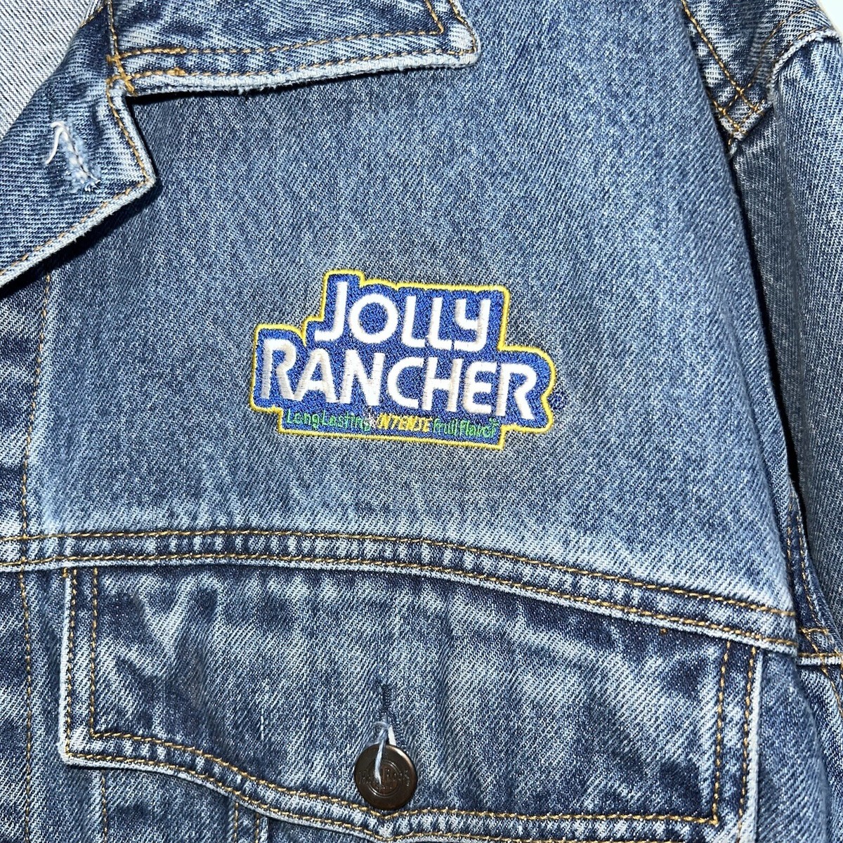 Vintage 90s Hard Rock Cafe Jolly Rancher Denim Jacket Blue Jean