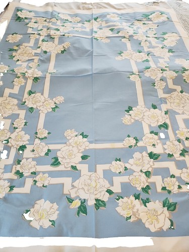 KK1433A1 Silk Kimono Fabric Vintage Flower 74.4x12.6in(189x32cm