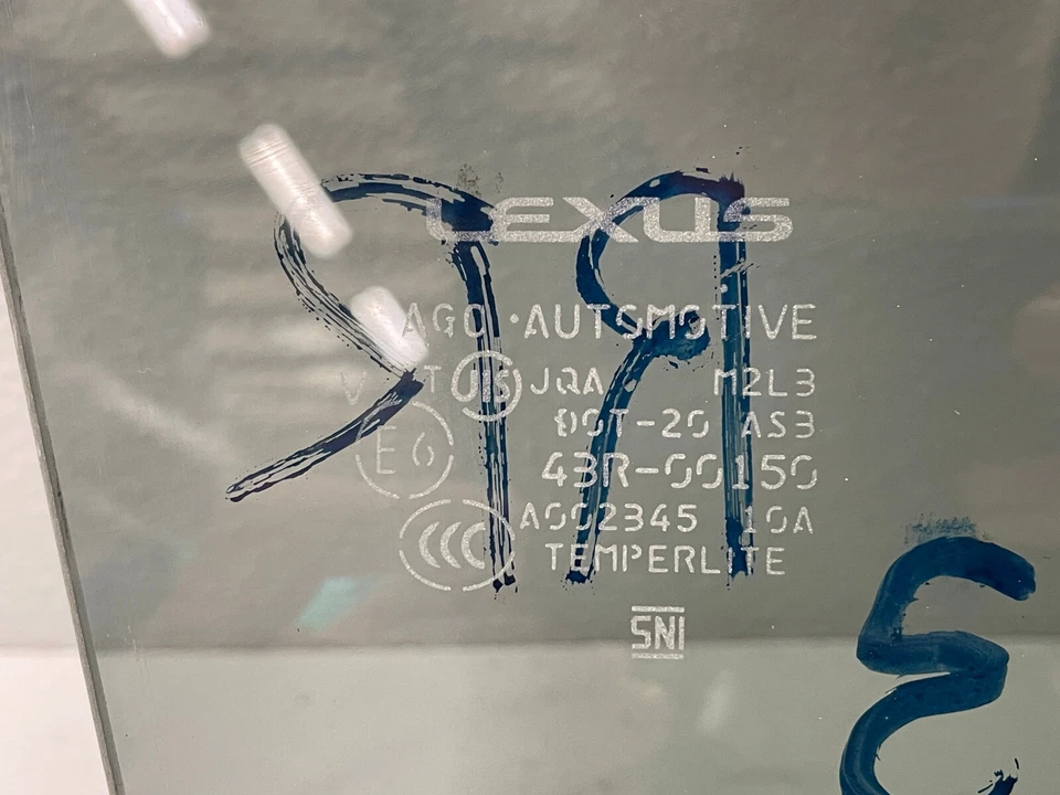 2015 2016 2017 Lexus NX200t Rear Right Pass Door Window Glass Panel 1513 OEM - Image 2 of 4