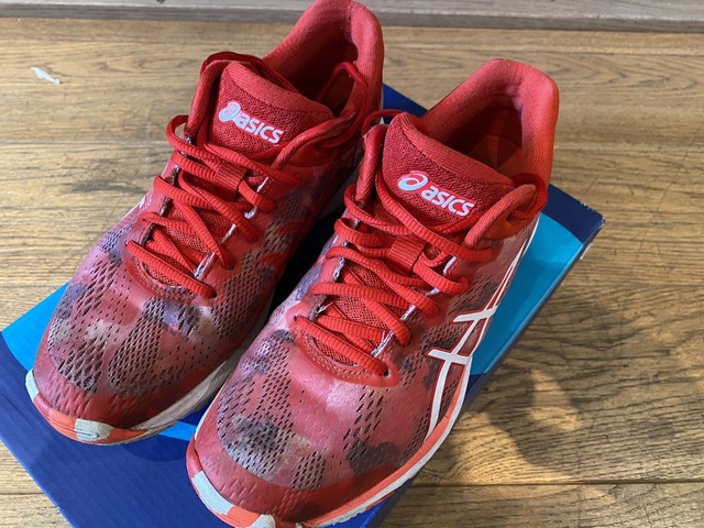 asics gel professional 14 4101 island blue netball trainers