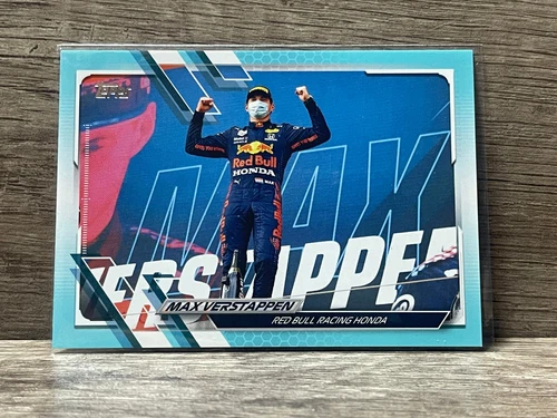 2021 Topps Formula 1 F1 Drivers Aqua /199 Max Verstappen #48
