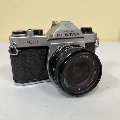 Pentax K1000 35mm SLR Camera w/ 28mm Sears Lens/In Very Good  Conditions