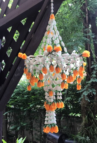 Thai Ancient Style Handmade Hanging Flowers Raya Noi Home Decor Gift Small Size - 第 20/30 張圖片