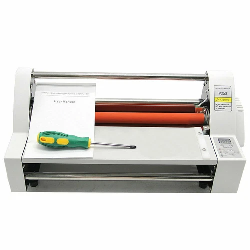 New V480 Laminator Hot Double Side Roll Laminating Machine 4 rollers 110V/220V E - Foto 5 di 6