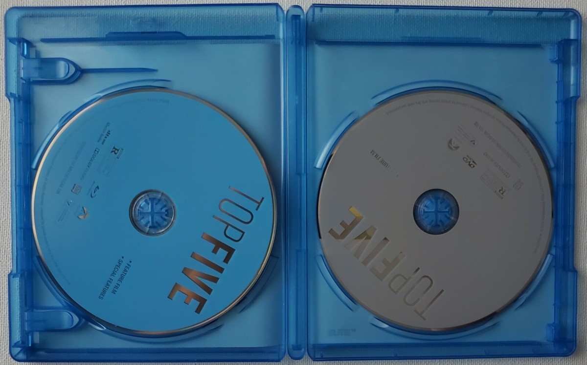 TOP FIVE BLU RAY DVD 2 DISC SET + SLIPCOVER FREE SHIPPING