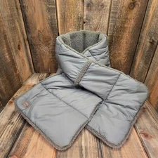 UGG PUFFY PULL THROUGH SCARF REVERSIBLE WOMENS O/S ~ OLIVE GREEN