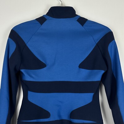 Versus Versace 100% Virgin Wool Blue Tailored Fit Full Zip