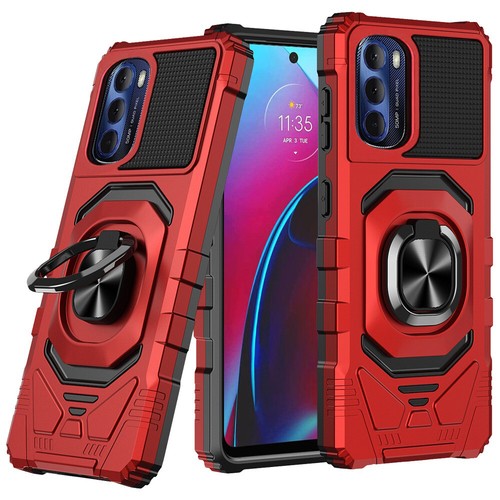 for Motorola Moto G Stylus 4G/LTE 2022 Case Robotic Ring Stand Cover+Prytool - Picture 7 of 12