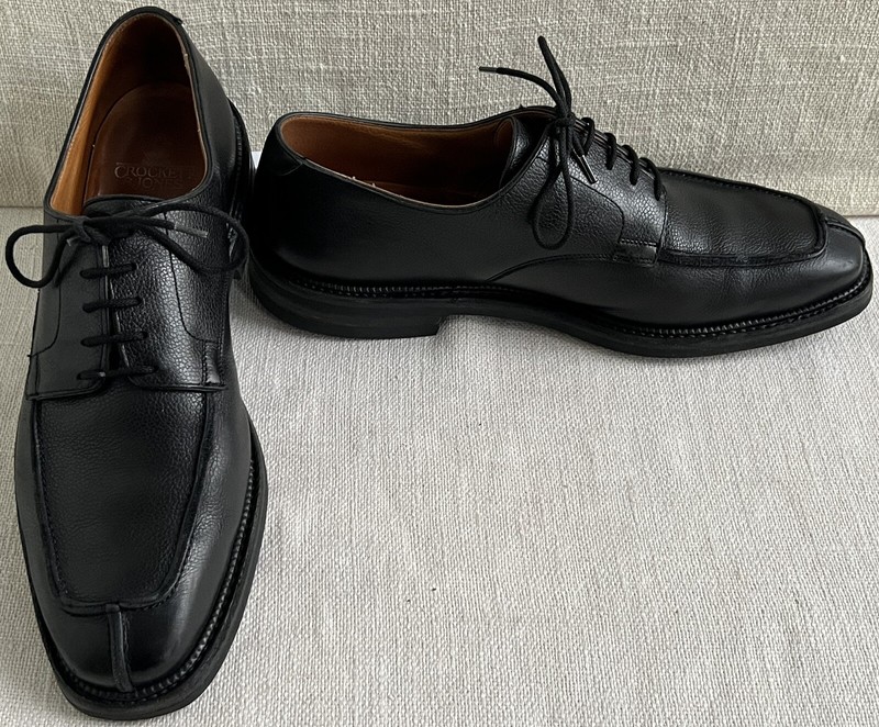 Crockett & Jones x Barneys NY Falmouth Black Country Calf Split Toe Derby US 10D