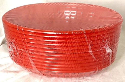 36 - New Star Foodservice 44164 Fast Food Baskets 9.25 x 6 Inch Oval Red - Picture 2 of 3