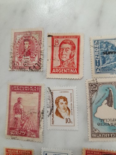 15 Older Argentina Stamps Used Good Condition 1/2 Cent To 70 Cents - Picture 6 of 12