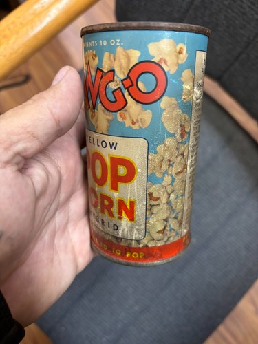 Vintage 10oz Popcorn In Can SEALED BANGO brand - Picture 5 of 7