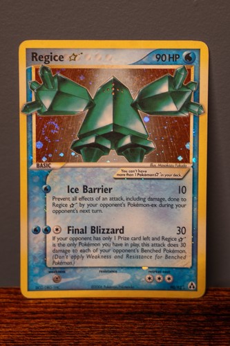 Pokemon 2006 Regice Star W/SWIRL 90/92 EX Legend Maker Holo