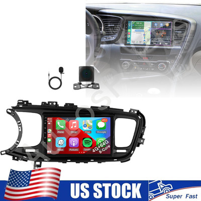 Wireless Android CarPlay w/ Cam Stereo FM Radio GPS For Kia Optima K5 2011-2015