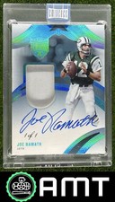 Joe Namath Jersey Auto 2024 Panini Eminence 1/1 Platinum New York Jets PA-JNA