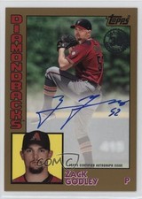 2019 Topps 1984 Topps Baseball Auto Gold 41/50 Zack Godley #84A-ZG Auto 0c2