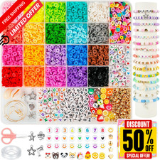 5000pcs Bracelet Making Kit for Kids, DIY Jewelry Craft Set with Clay Beads USA