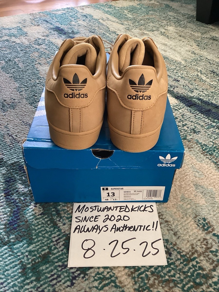 DS 2022 Adidas Superstar Low Golden Beige (GZ4831) Men's Sz 13 | eBay