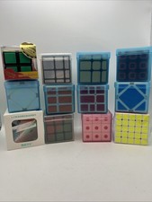 Lot of 12 Assorted Twisty Puzzles Rubik's Cubes - Some New - Some In A Case