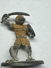 Vintage Minature Metal Fantasy Lizard Warrior 1.5" Ral Partha