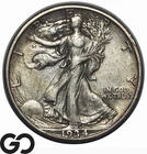 1934-S Walking Liberty Half Dollar, Lower Mintage Date, Choice XF++