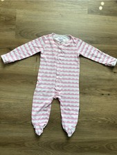 Simply Magnetic Me 3-6months Pink  White One-Piece Pajamas