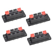 4pcs 4 Way Spring Speaker Terminal Clip Push Release Strip
