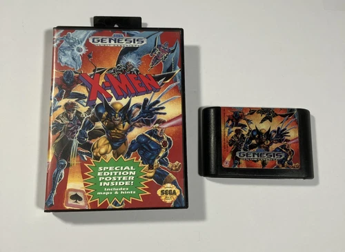 X-Men (Sega Genesis, 1993) No Manual  Alternate Cover Tested Works
