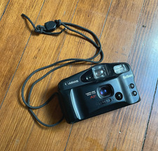 CANON MARLBORO Sure Shot Owl 35mm Film Camera - Tested Battery Compartment open