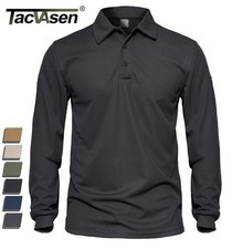 Men's Golf Polo Shirts Long Sleeve Quick Dry Performance Casual Work Sport T US