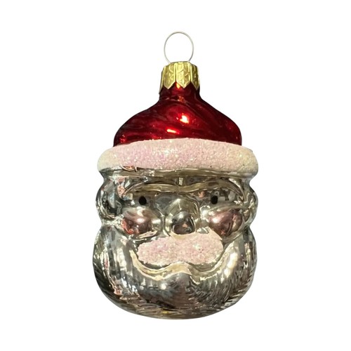 VTG Hand Decorated Jolly Rosy Cheek Santa Ornaments Set of 4 - Picture 8 of 16