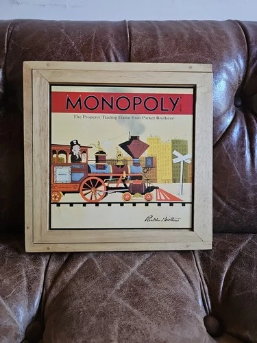 Vintage Monopoly Parker Brothers Nostalgia Series Wooden Box Board Game 2001