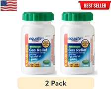 Equate Extra Strength Gas Relief Softgels Value Size, 125 mg, 150 count(2 PACK)