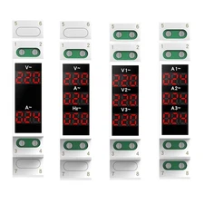 AC 80-500V 100A DIN Rail Ammeter Voltmeter Digital Display Voltage Current Meter