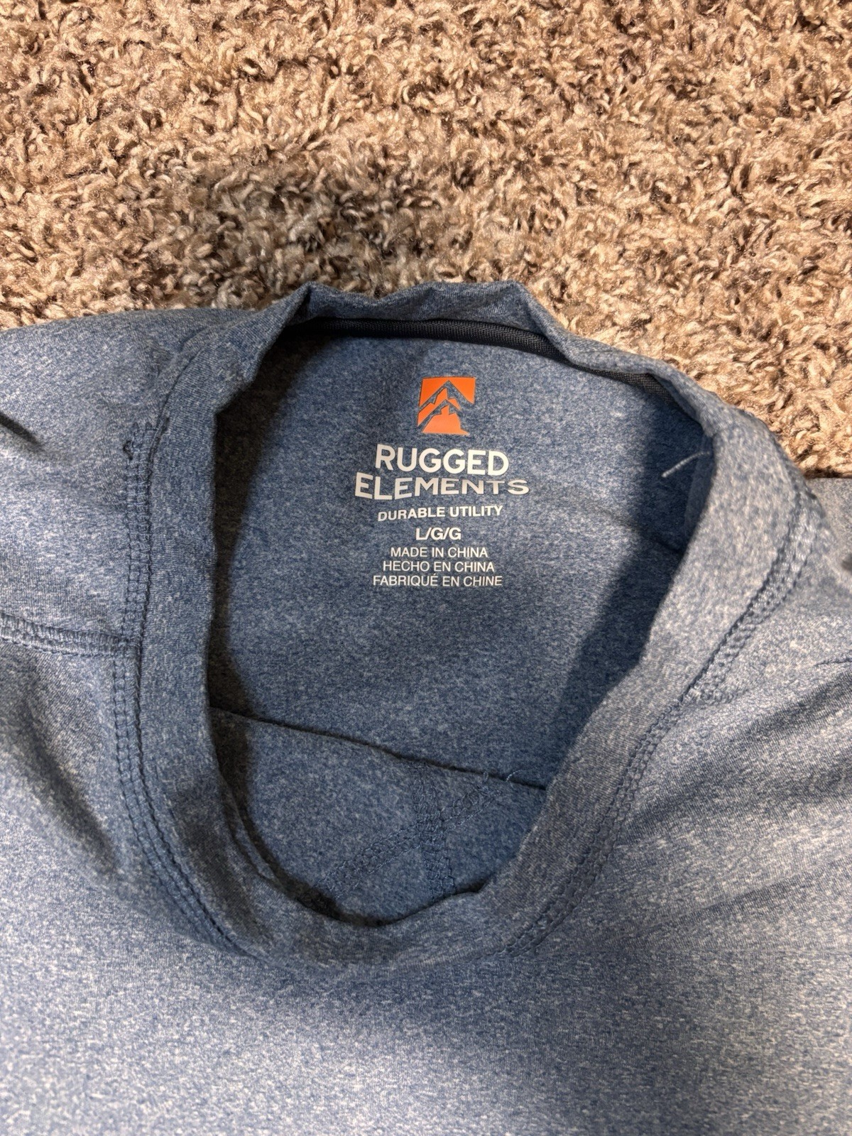 Rugged Elements Size Large Heather Blue Long Slee… - image 6