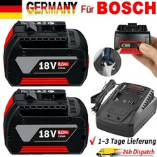 2X 18V für Bosch Original 8,0Ah Akku Professional GBA BAT618 BAT609 / Ladegerät