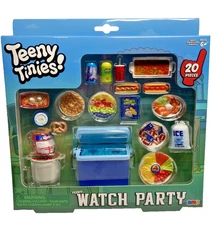 Teeny Tinies Teeny Watch Party Mini Food Playset Tailgate Party 20 Piece Set NIB