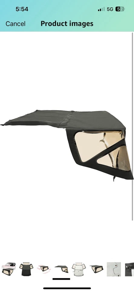 Tapa blanda negra con ventanas tintadas para Suzuki Sidekick Geo Tracker 1988-1994 98715 Foto 4 de 4