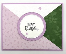 Stampin Up Triangles Sentiment Variety Card Kit-Set of 5, DSP, Embossed, Dots