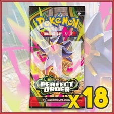 Pokemon TCG: Mega Evolution Perfect Order 18x Booster Packs Ships 3/27