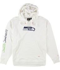 G-III Sports Womens Seattle Seahawks Hoodie Sweatshirt, Off-White, Small