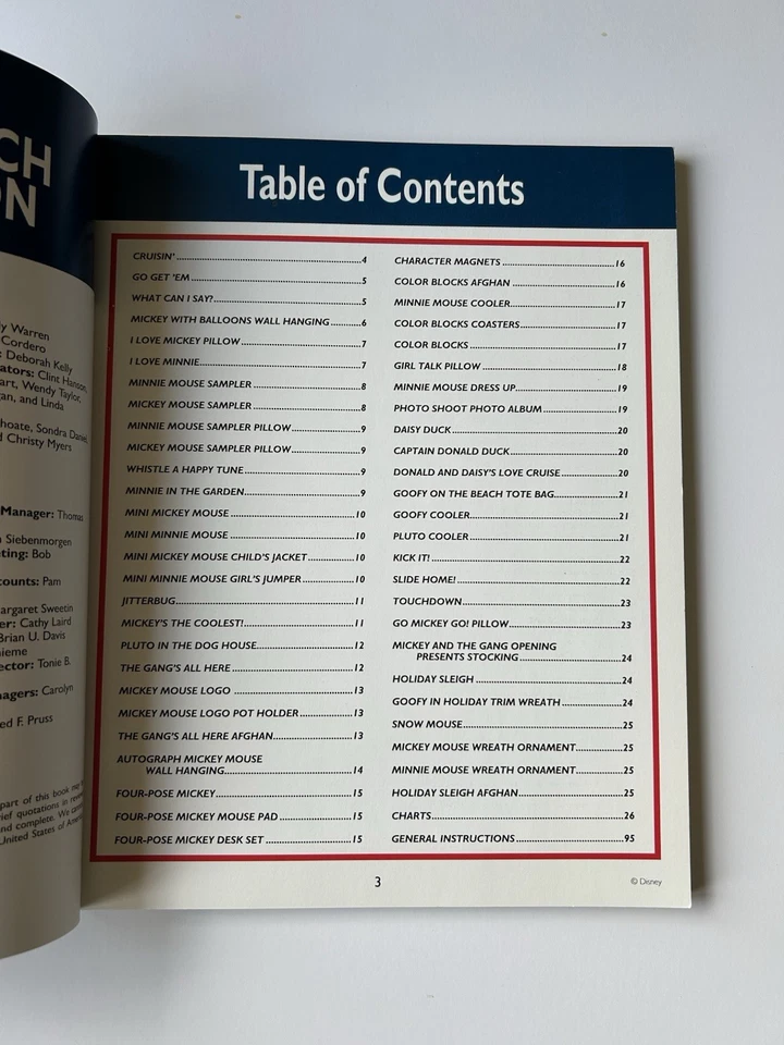 1998 Mickey Mouse/Disney Ultimate Cross Stitch Collection book - Image 4 of 4