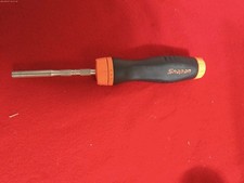 Snap On Ratcheting Magnetic Soft Grip Screwdriver Bright Orange Color 5 Bits Snap On Ratcheting Magnetic Soft Grip Screwdriver Bright Orange Color 5 Bits