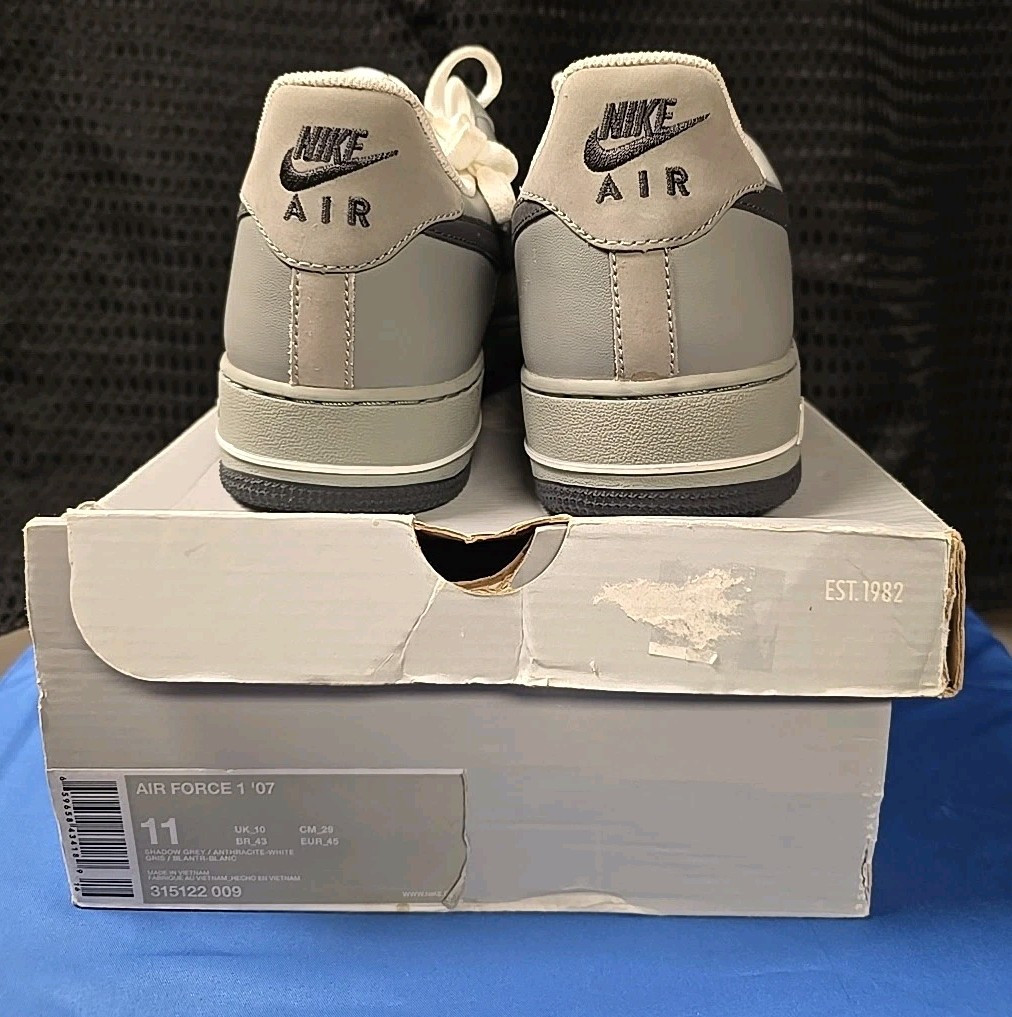 Size 11 - Nike Air Force 1 '07 Low Shadow Grey | eBay