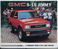 1985 Gmc S-15 Jimmy Truck Sierra Classic Gypsy Sales Brochure Original