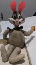 Vintage Bugs Bunny Plush Doll Vinyl Head Cloth Body Carrot ©1971 WarnerBros Talk