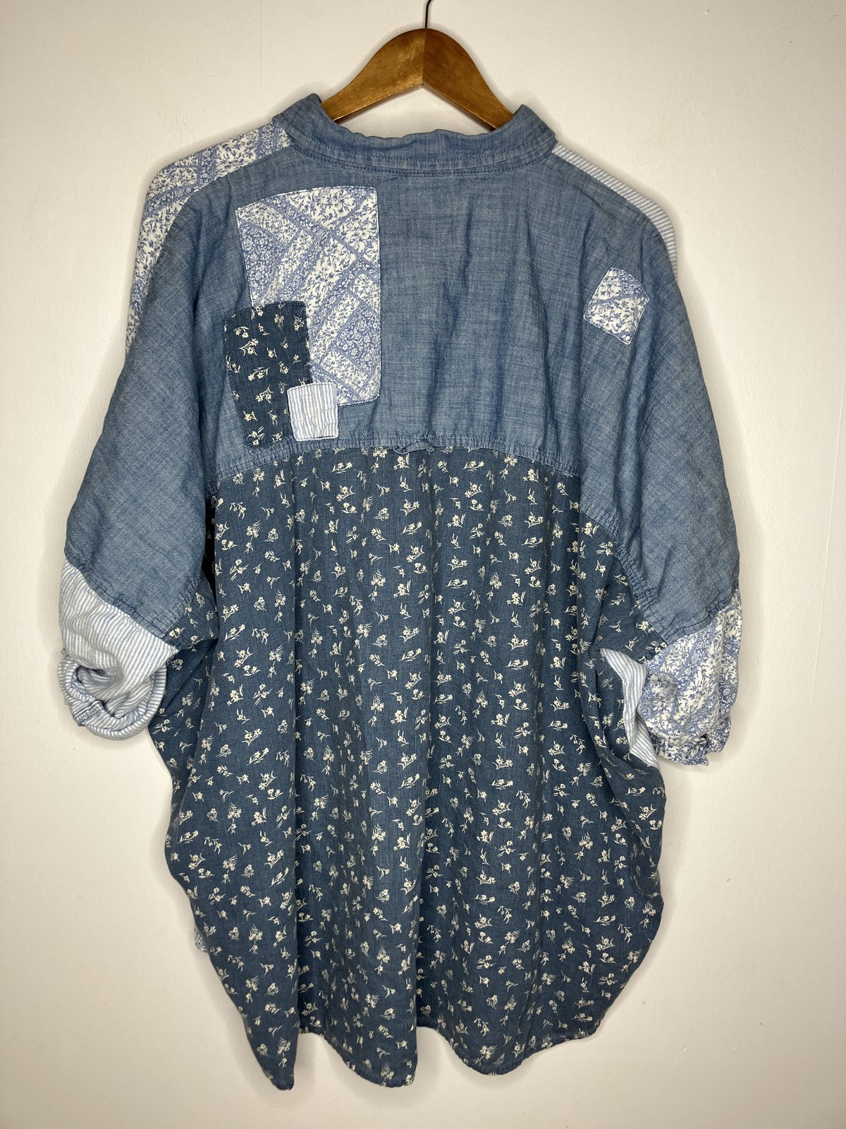 American Eagle Women's Large Patchwork Linen Blen… - image 10